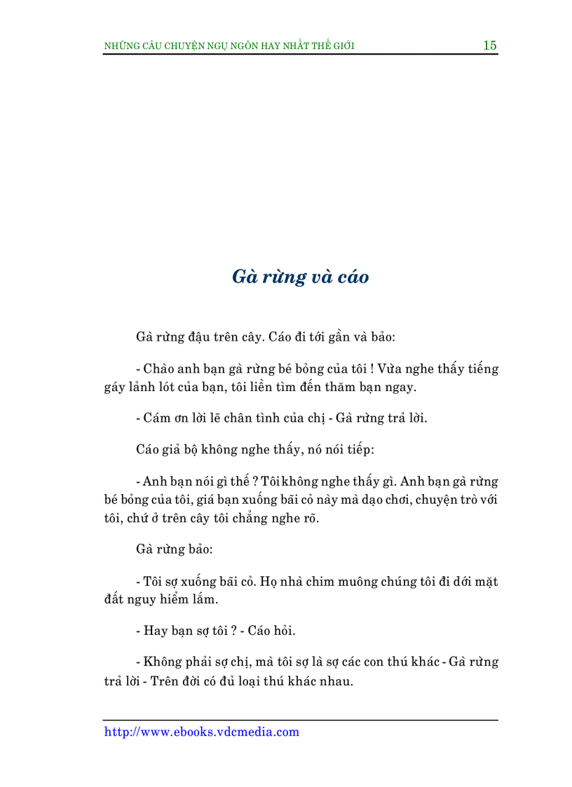 image for page Truyện ngụ ngôn tg tuyển chọn