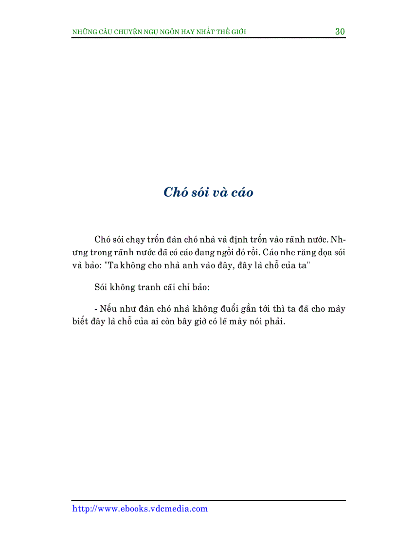 image for page Truyện ngụ ngôn tg tuyển chọn