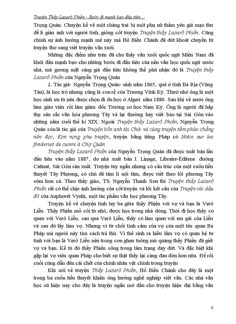 image for page Truyện Thầy Lazaro Phiền Bước đi mạnh bạo đầu tiên trên con đường hiện đại hóa
