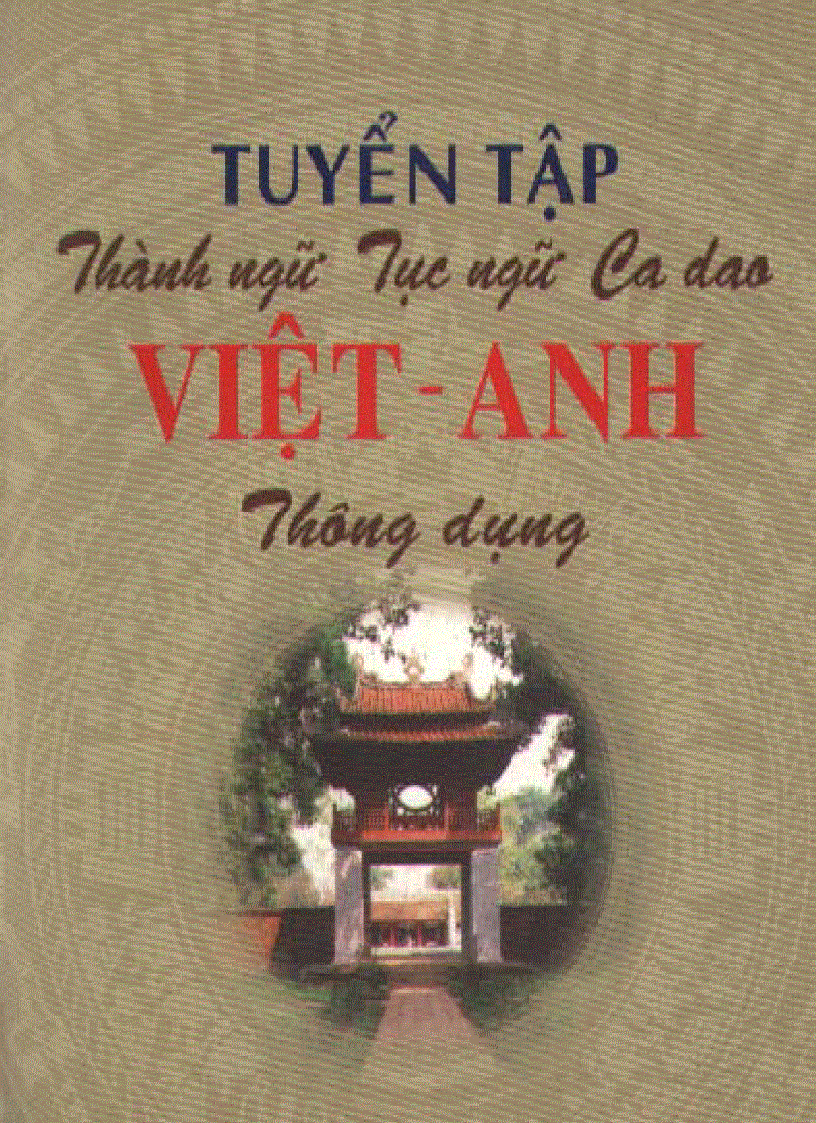 image for page Tuyển tập thành ngữ tục ngữ ca dao Việt Anh