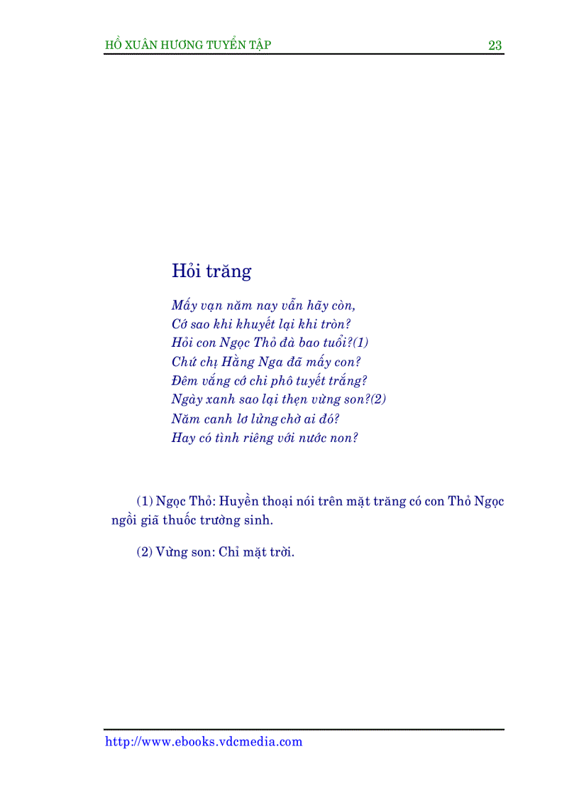 image for page Tuyển tập thơ Hồ Xuân Hương