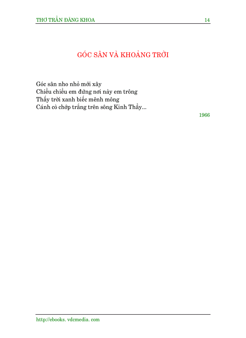 image for page Tuyển Tập Thơ Trần Đăng Khoa