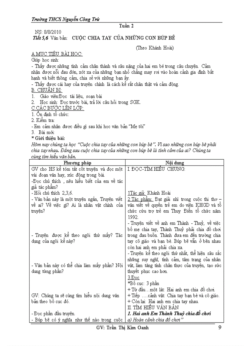 image for page Văn 7 tuần 1 9