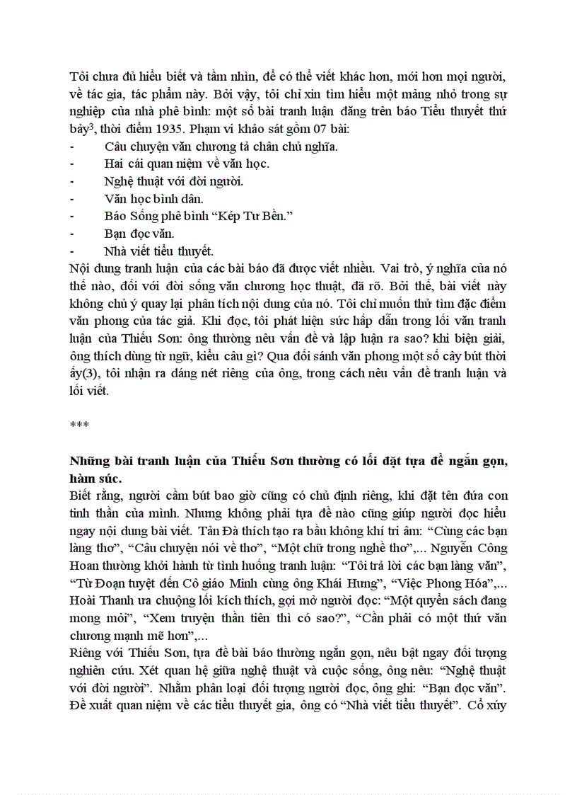 image for page Văn phong tranh luận của Thiếu Sơn trên báo chí