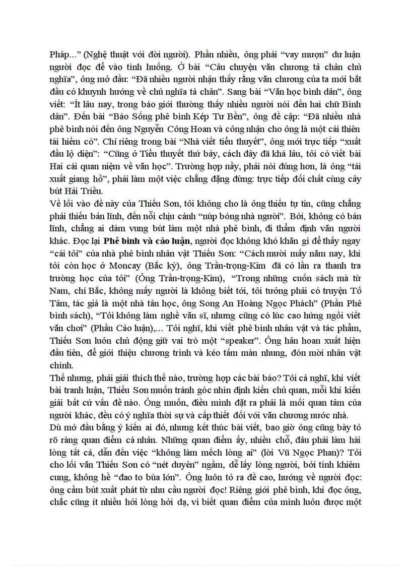 image for page Văn phong tranh luận của Thiếu Sơn trên báo chí