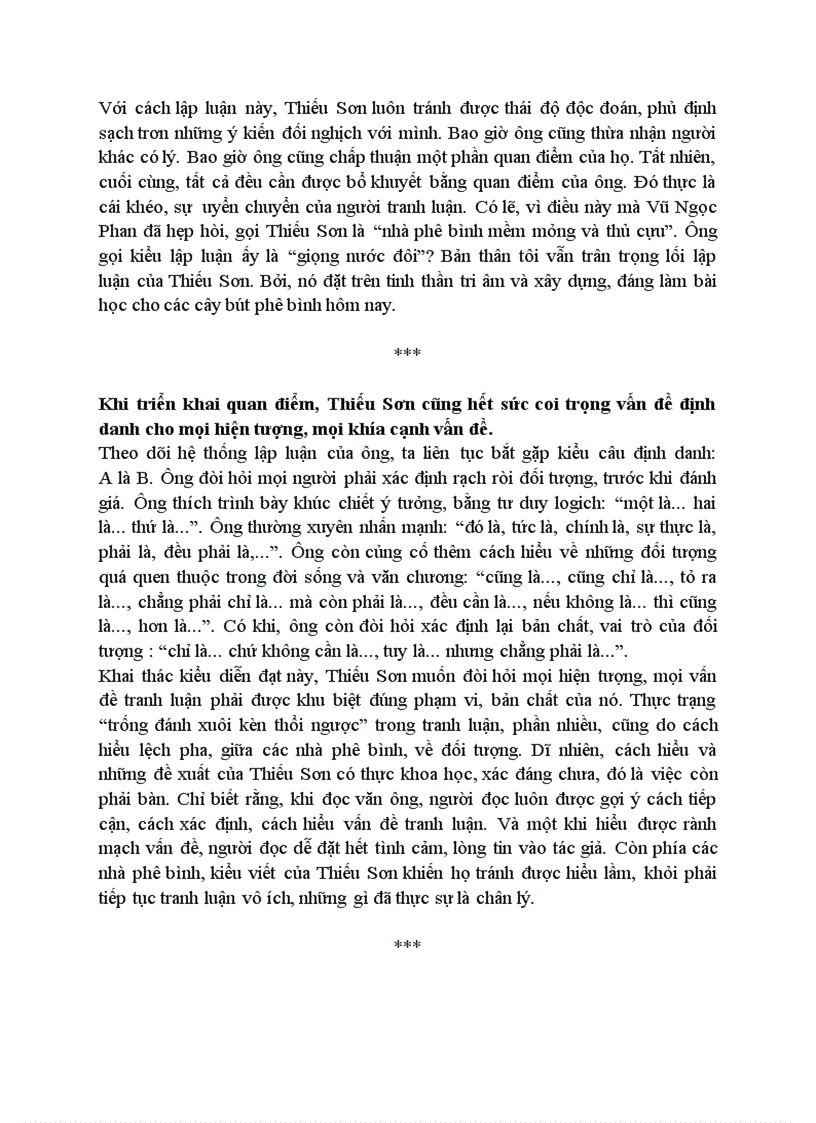 image for page Văn phong tranh luận của Thiếu Sơn trên báo chí