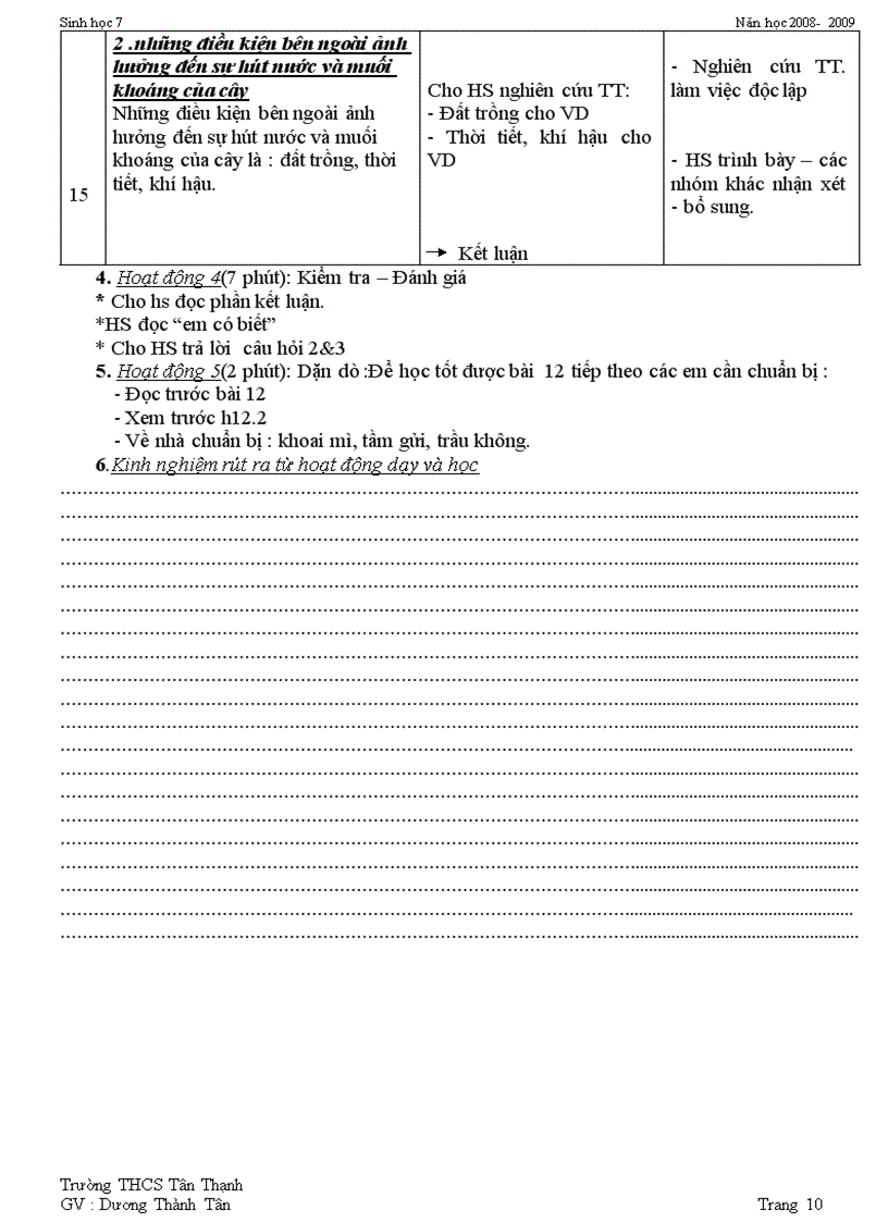 image for page Bài 8 đến bài 14 giáo án 4 cột