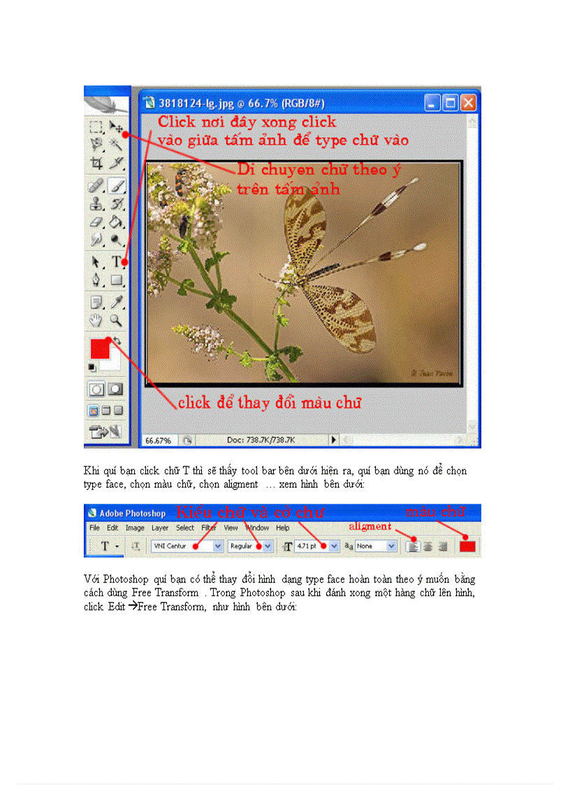image for page Cách viết chữ lên hình