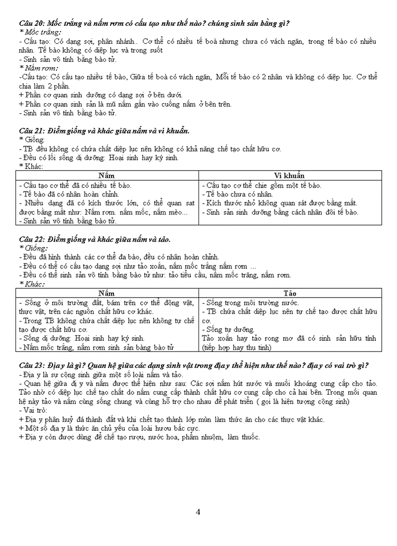 image for page Đề cương ôn tập sinh 6 HK2 năm 2010 2011