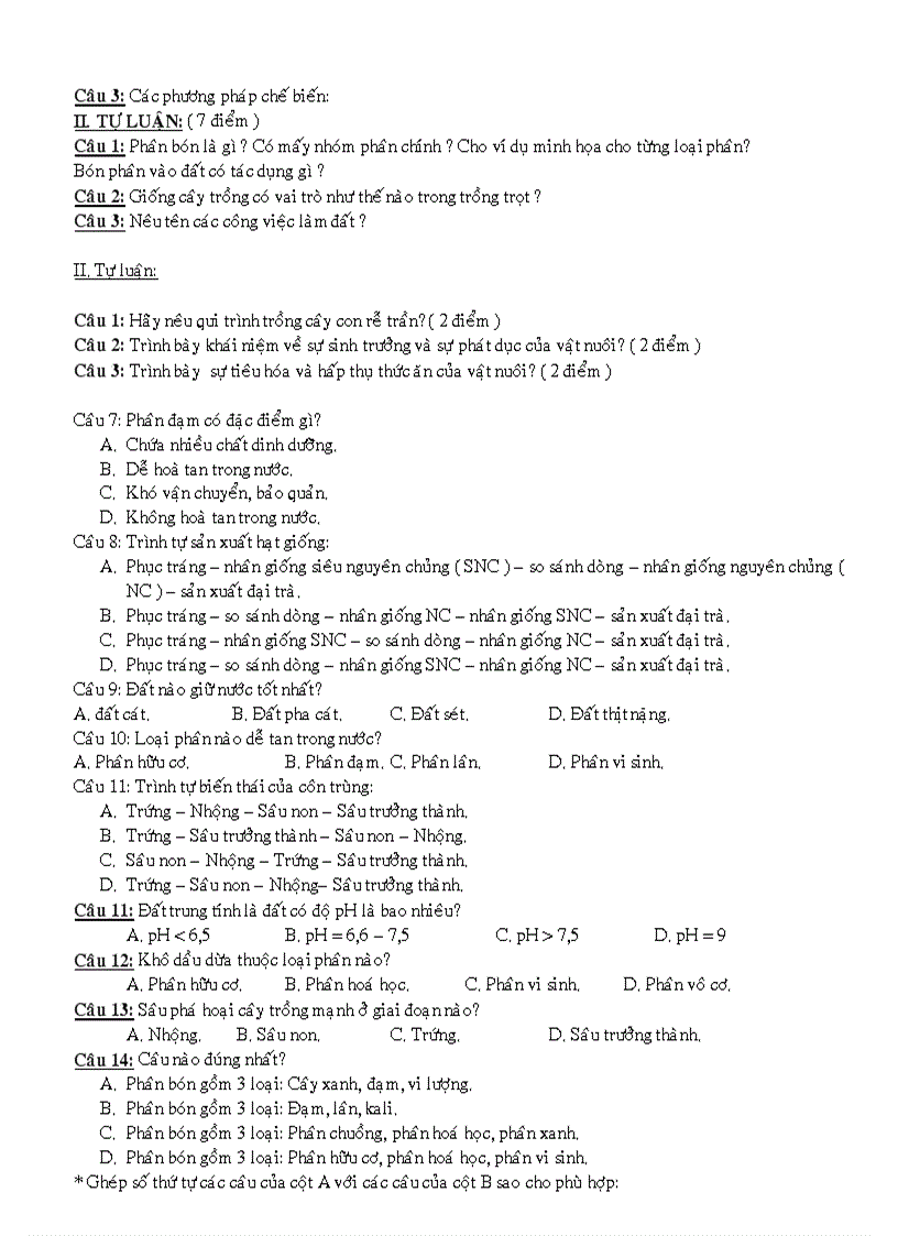 image for page Đề kiểm tra công nghệ 7