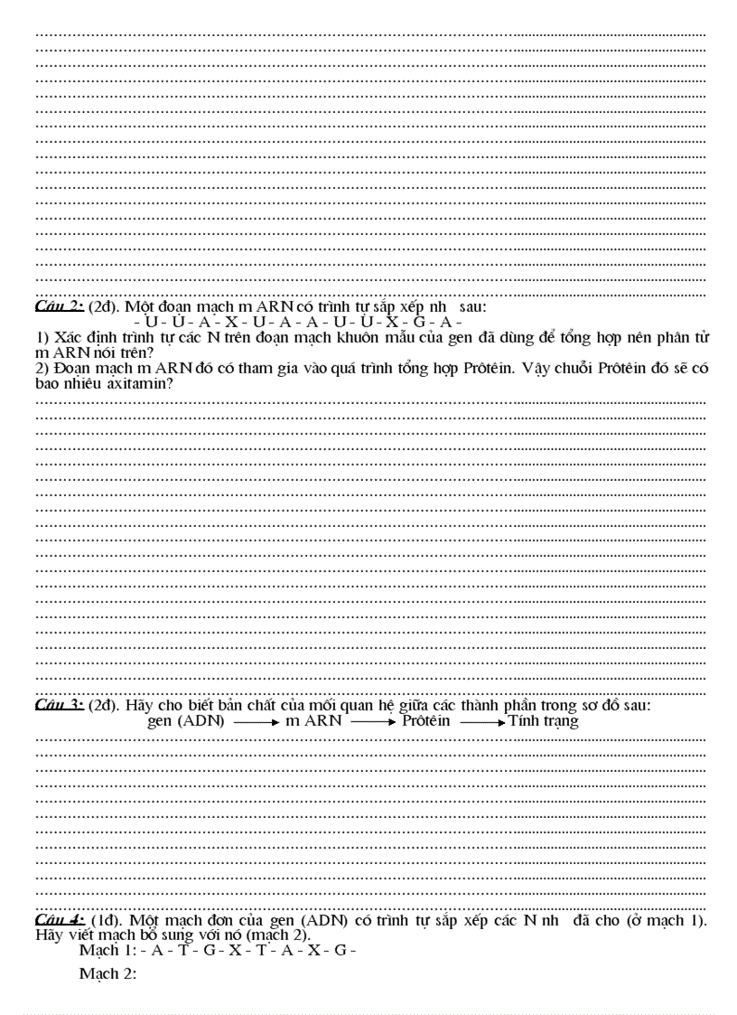 image for page Đề kiểm tra Sinh 6 Bài số 1 đề lẻ