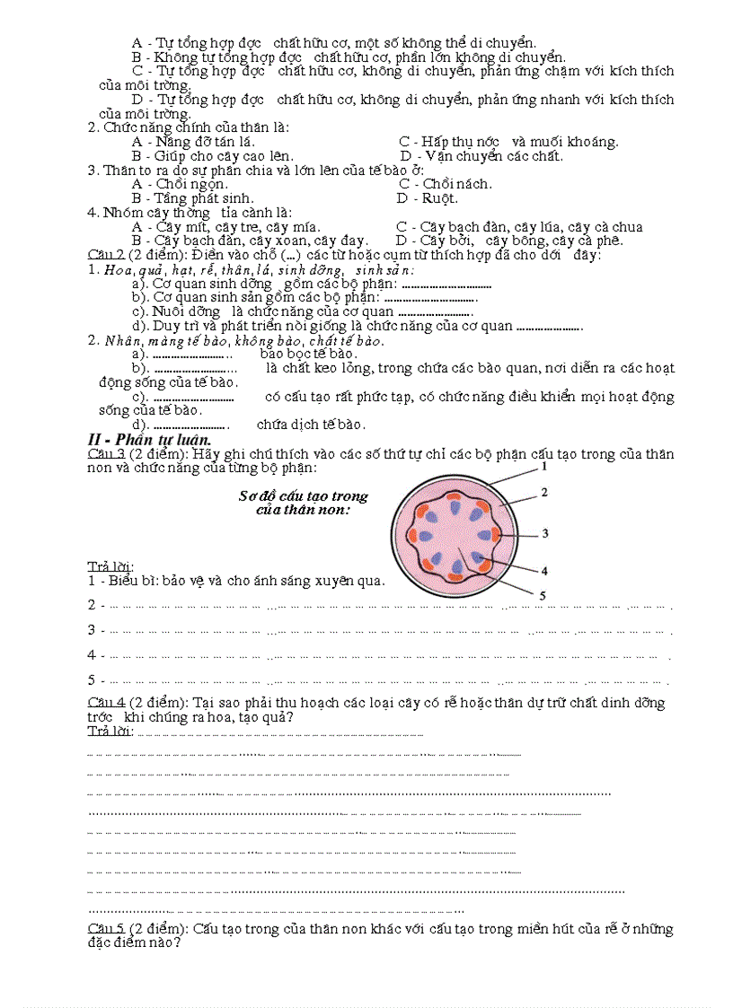 image for page De kiem tra Sinh 6 Tiet 20