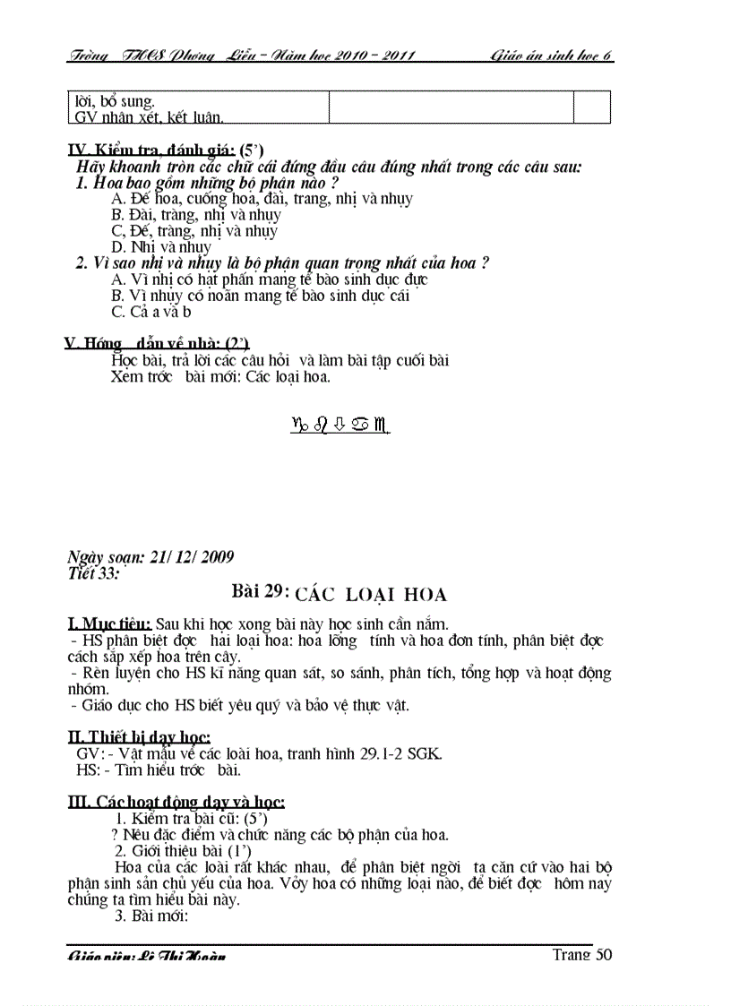 image for page GA Sinh 6 HKI 3 cột