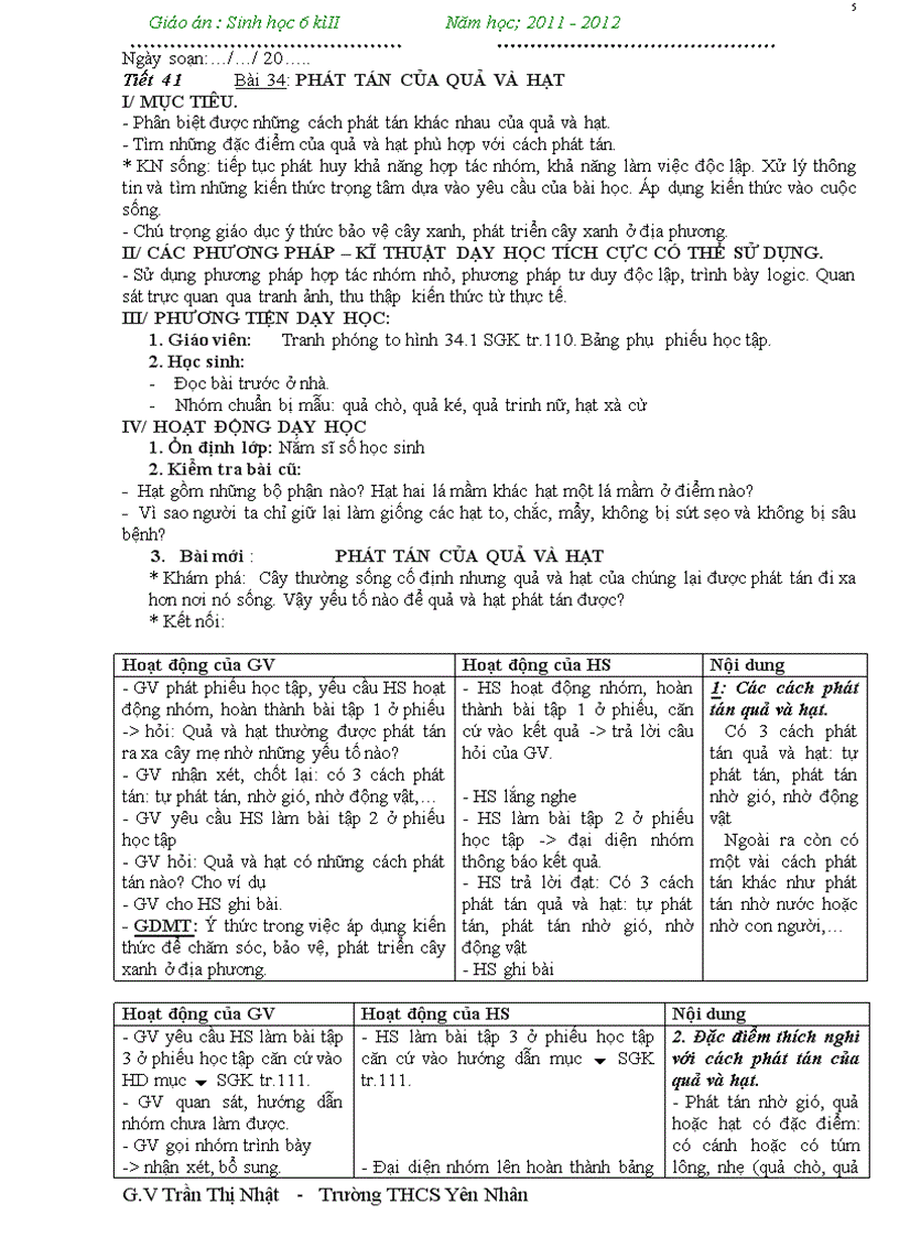 image for page G A sinh 6 k2 theo PPCT nam 2011 2012