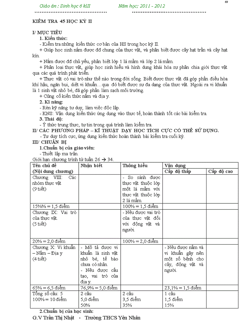 image for page G A sinh 6 k2 theo PPCT nam 2011 2012