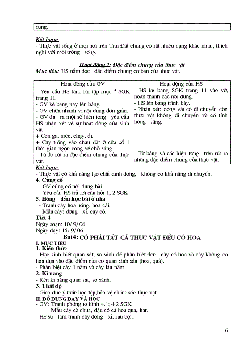 image for page GA Sinh học 6 CN chi tiết 2009
