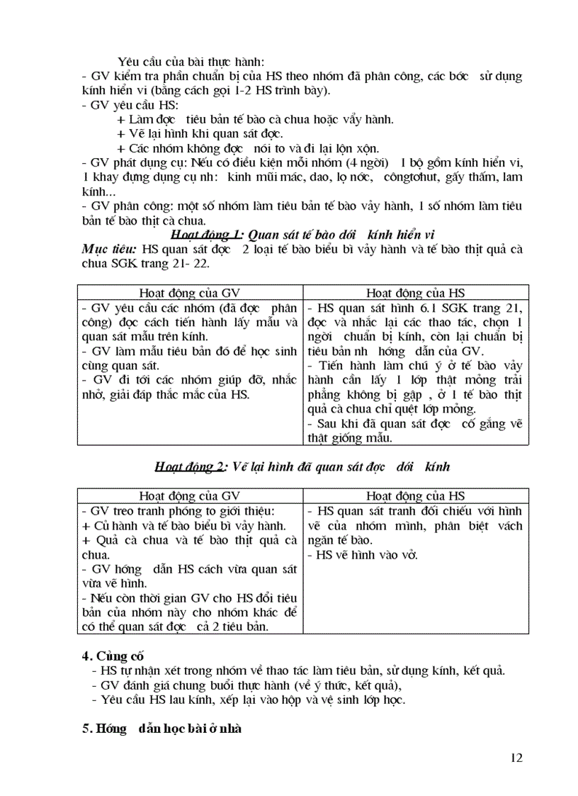 image for page GA Sinh học 6 CN chi tiết 2009