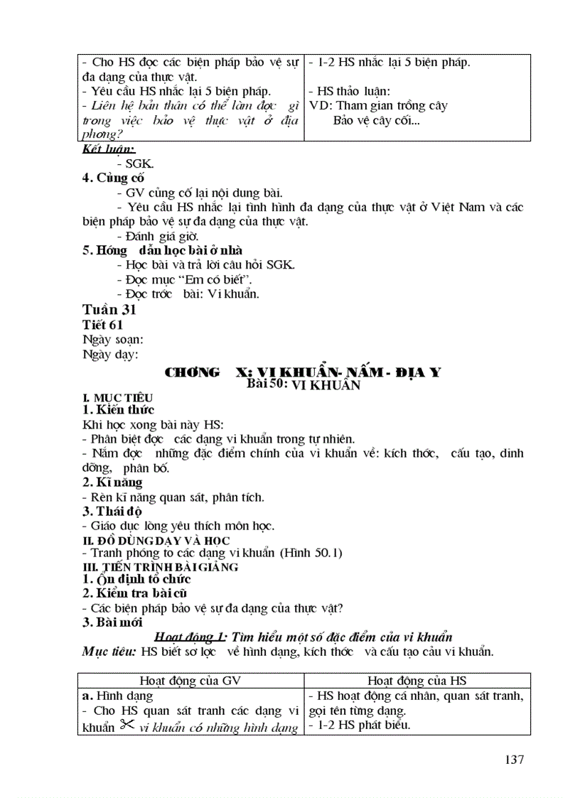 image for page GA Sinh học 6 CN chi tiết 2009