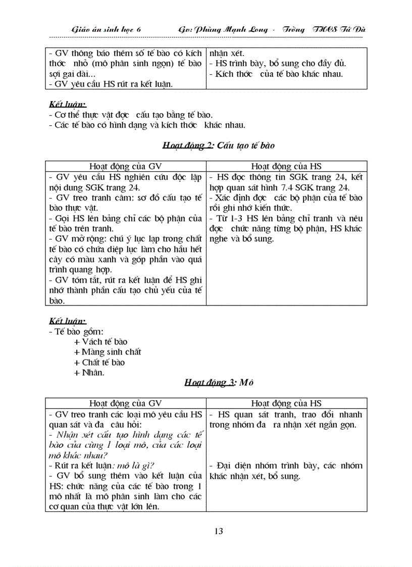 image for page Ga Sinh học 6 Soạn theo TKBG