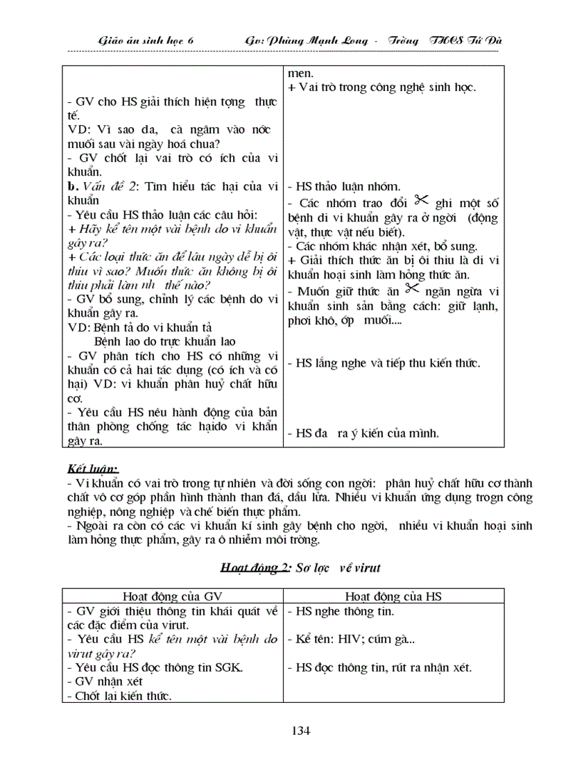 image for page Ga Sinh học 6 Soạn theo TKBG