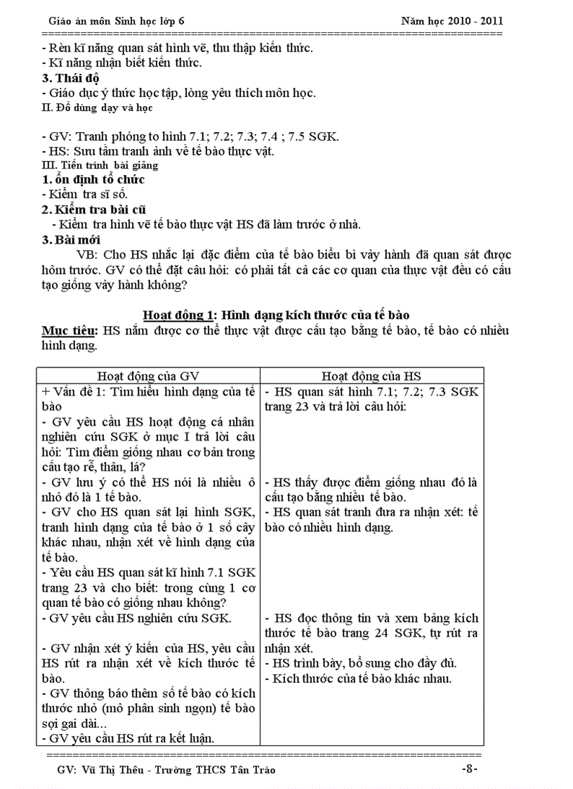 image for page GA SINHHOC 6 KY I 2010 2011 theo chuan kien thuc moi doc
