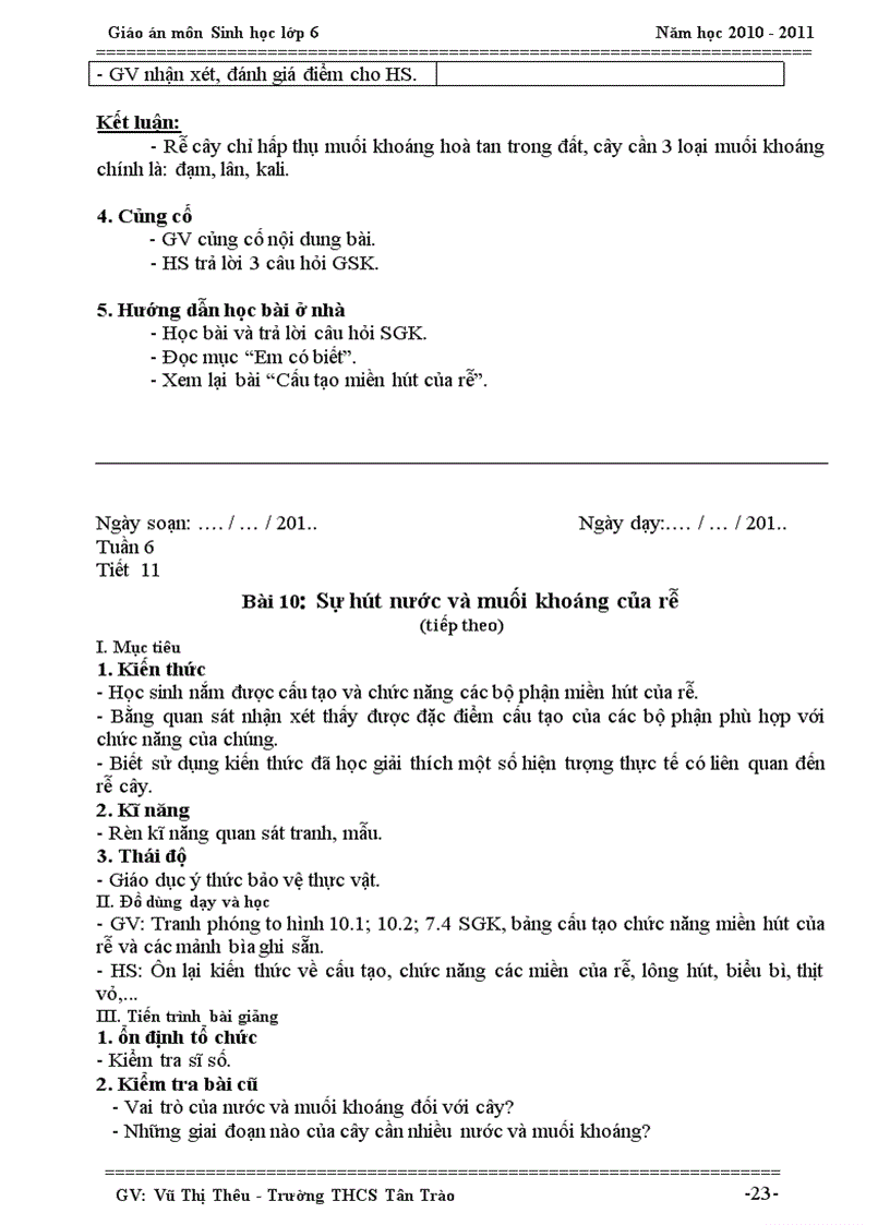 image for page GA SINHHOC 6 KY I 2010 2011 theo chuan kien thuc moi doc