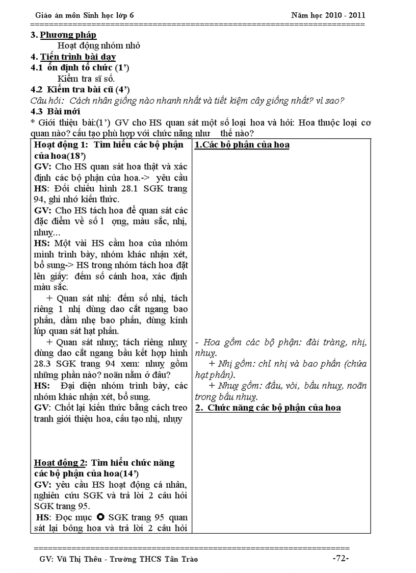 image for page GA SINHHOC 6 KY I 2010 2011 theo chuan kien thuc moi doc