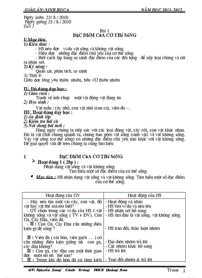 image for page GA Sinh học 6 2011 2012