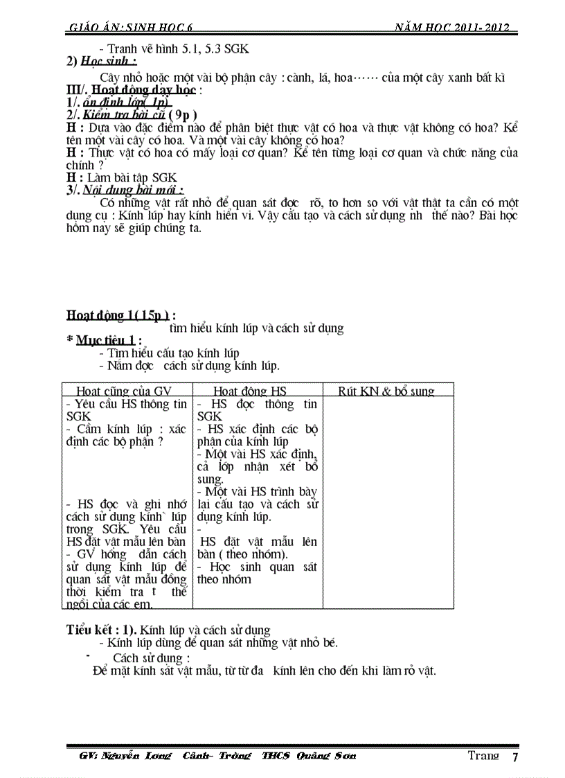 image for page GA Sinh học 6 2011 2012