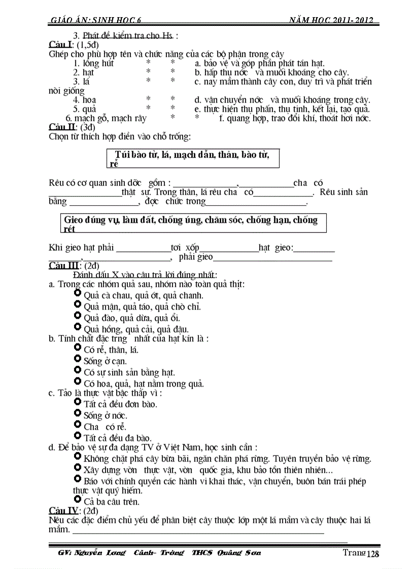 image for page GA Sinh học 6 2011 2012
