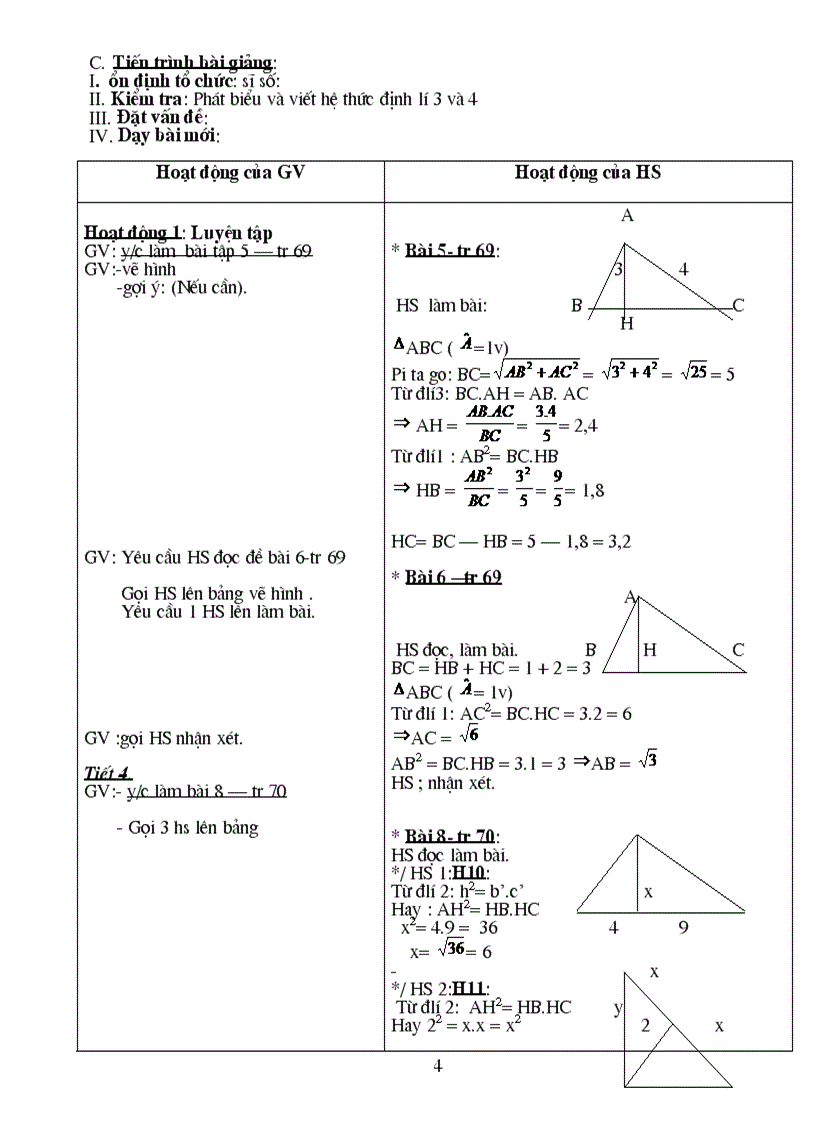 image for page Giáo án hình học 9