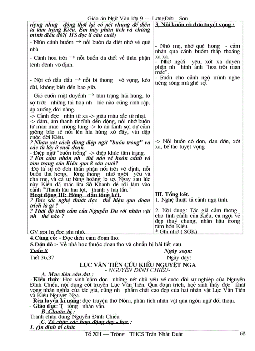 image for page Giao an ngu van 9