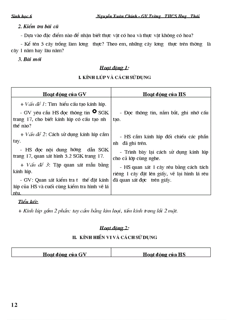 image for page Giáo án SH6 đầy đủ