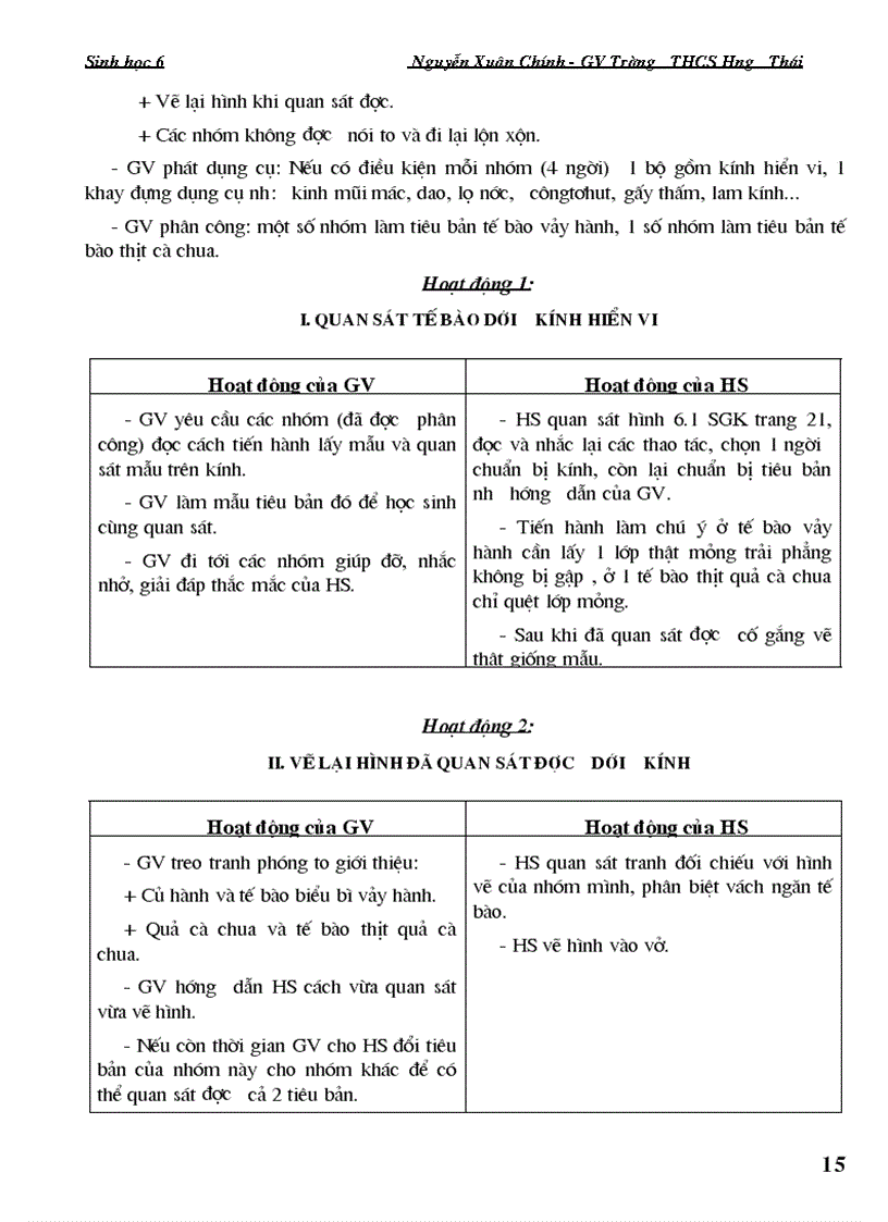 image for page Giáo án SH6 đầy đủ