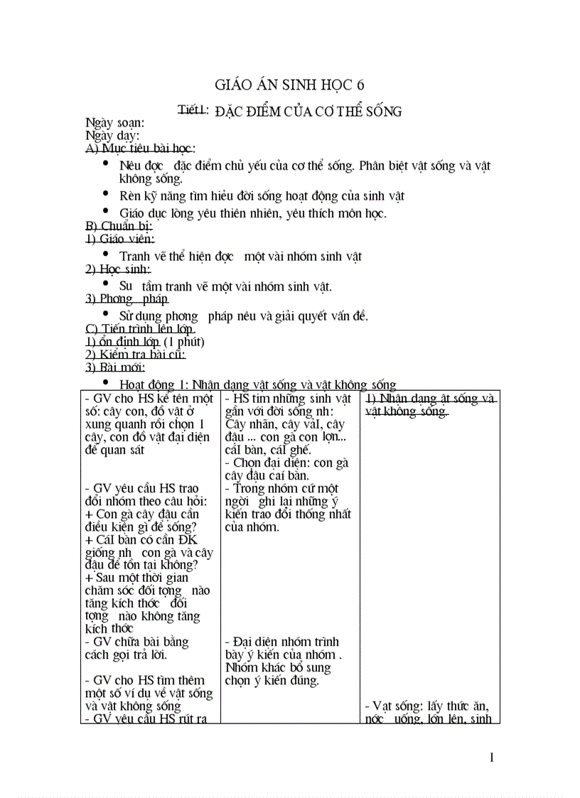 image for page Giáo án sin học 6