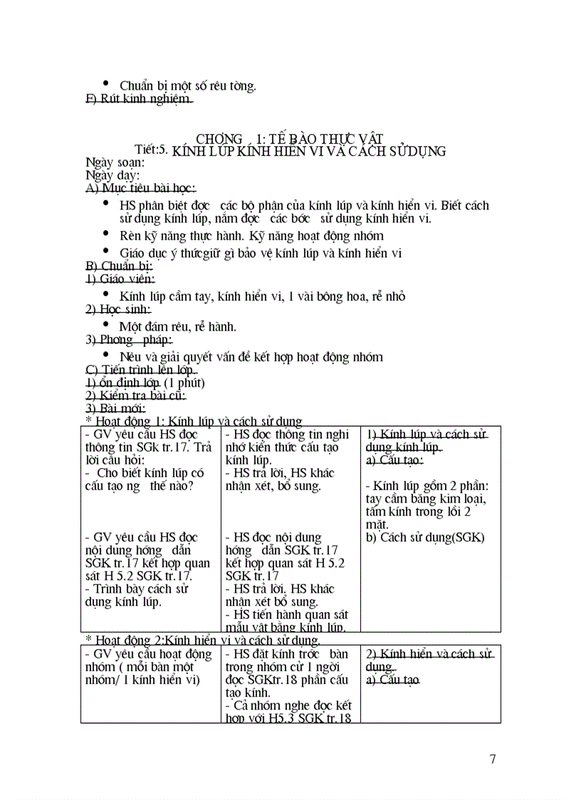 image for page Giáo án sin học 6