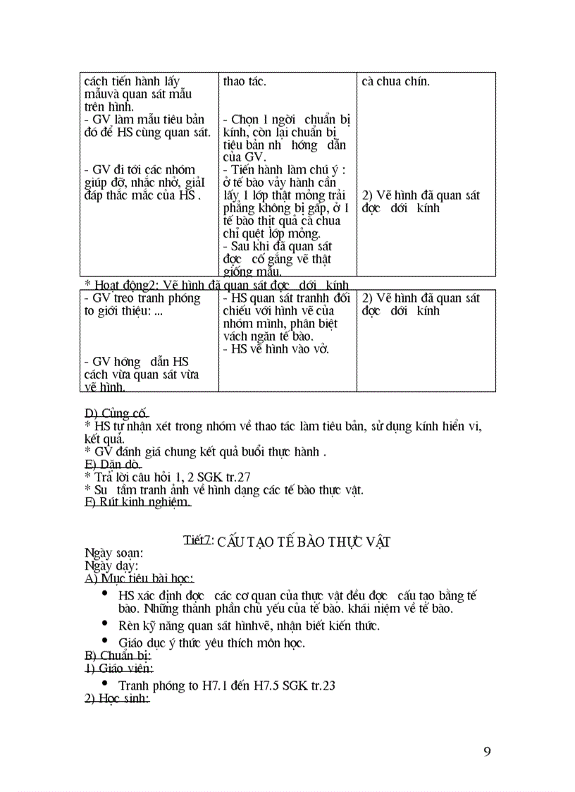 image for page Giáo án sin học 6