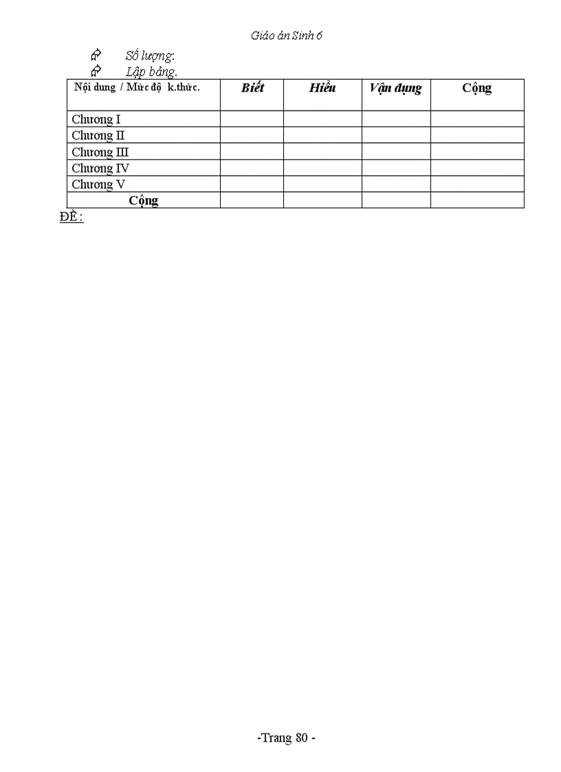 image for page Giáo án Sinh 6 3 cột