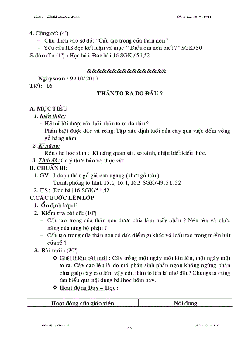 image for page Giao an sinh 6 70 tiet