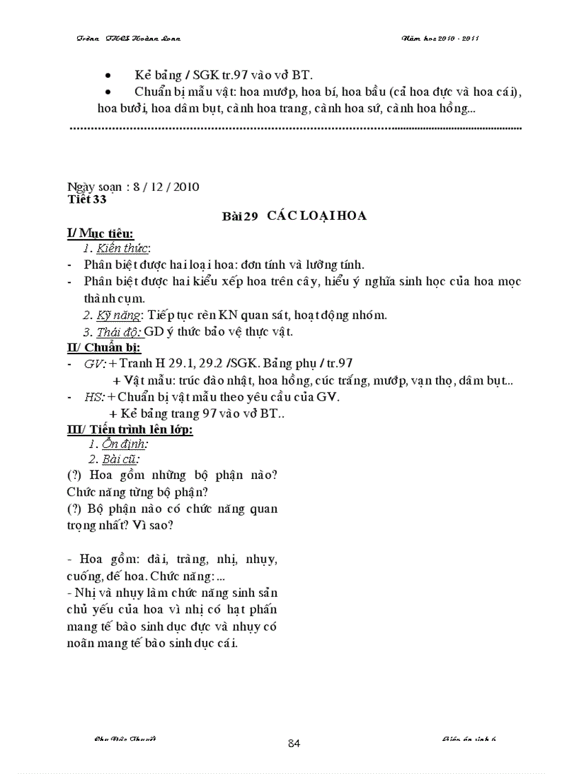 image for page Giao an sinh 6 70 tiet