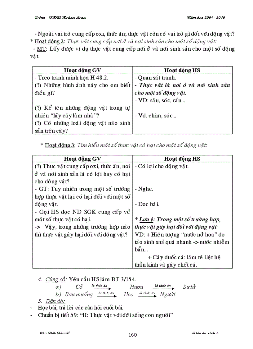 image for page Giao an sinh 6 70 tiet