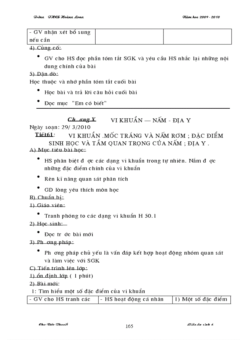 image for page Giao an sinh 6 70 tiet