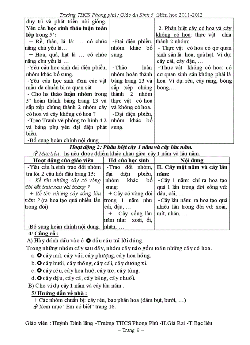 image for page Giáo án sinh 6 ba cột theo CKTKN