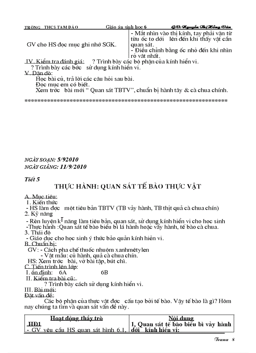 image for page Giáo án Sinh 6 đã chỉnh sửa