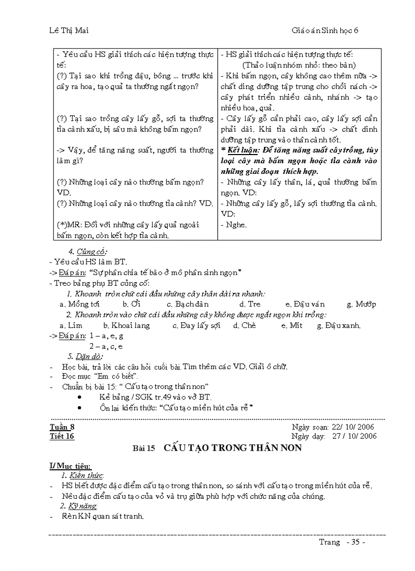 image for page Giáo án Sinh 6 đầy đủ k cần chỉnh sửa