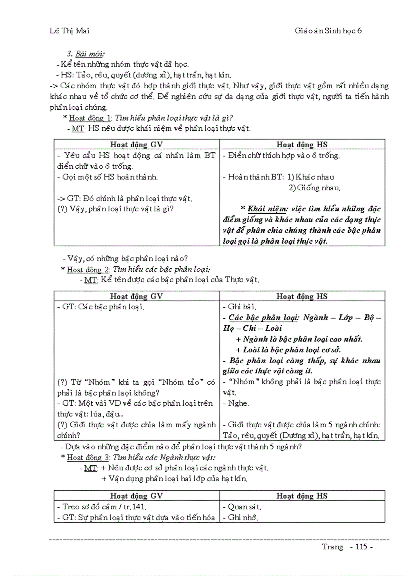 image for page Giáo án Sinh 6 đầy đủ k cần chỉnh sửa