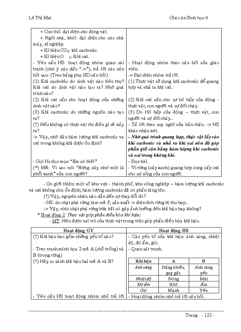 image for page Giáo án Sinh 6 đầy đủ k cần chỉnh sửa