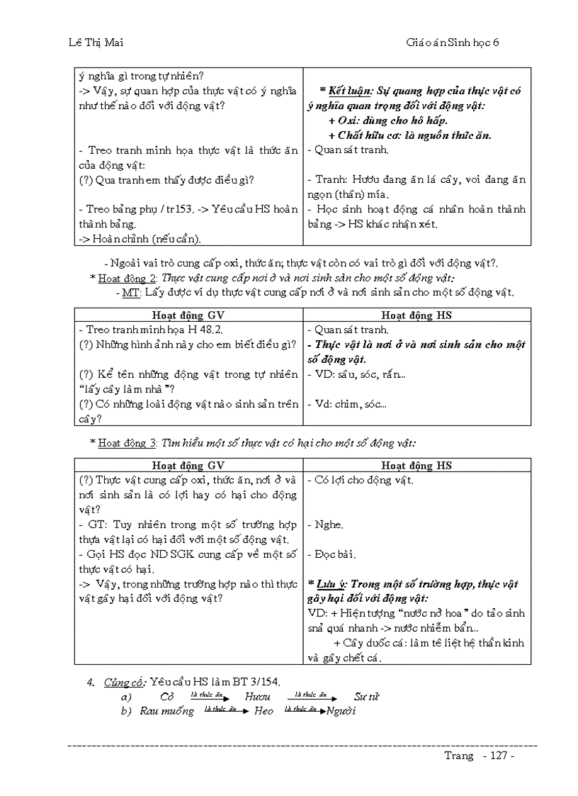 image for page Giáo án Sinh 6 đầy đủ k cần chỉnh sửa