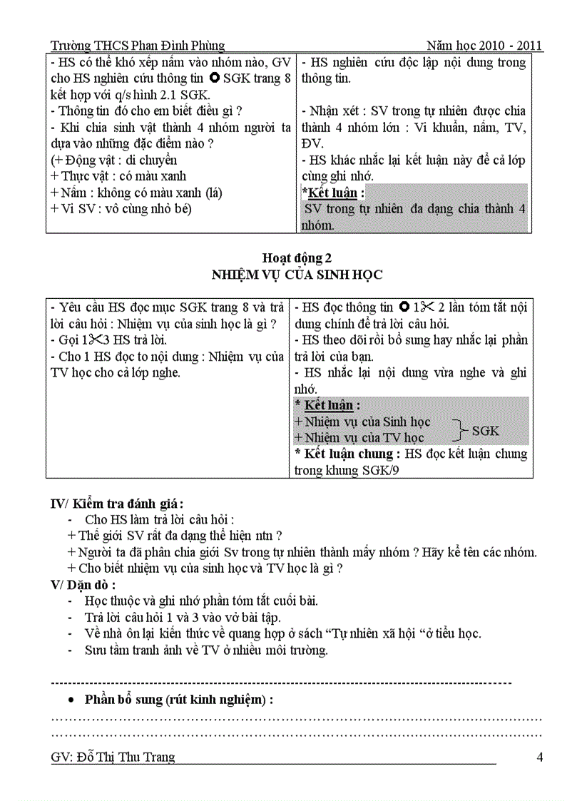 image for page Giáo án sinh 6 học kì 1