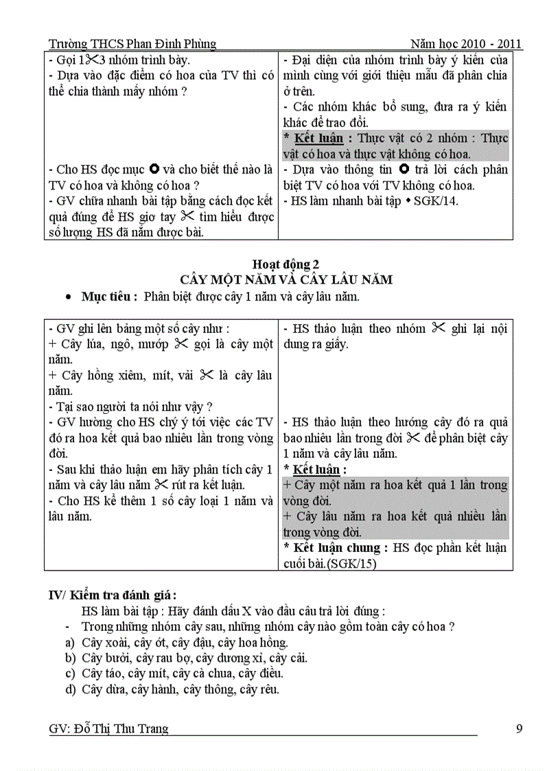 image for page Giáo án sinh 6 học kì 1